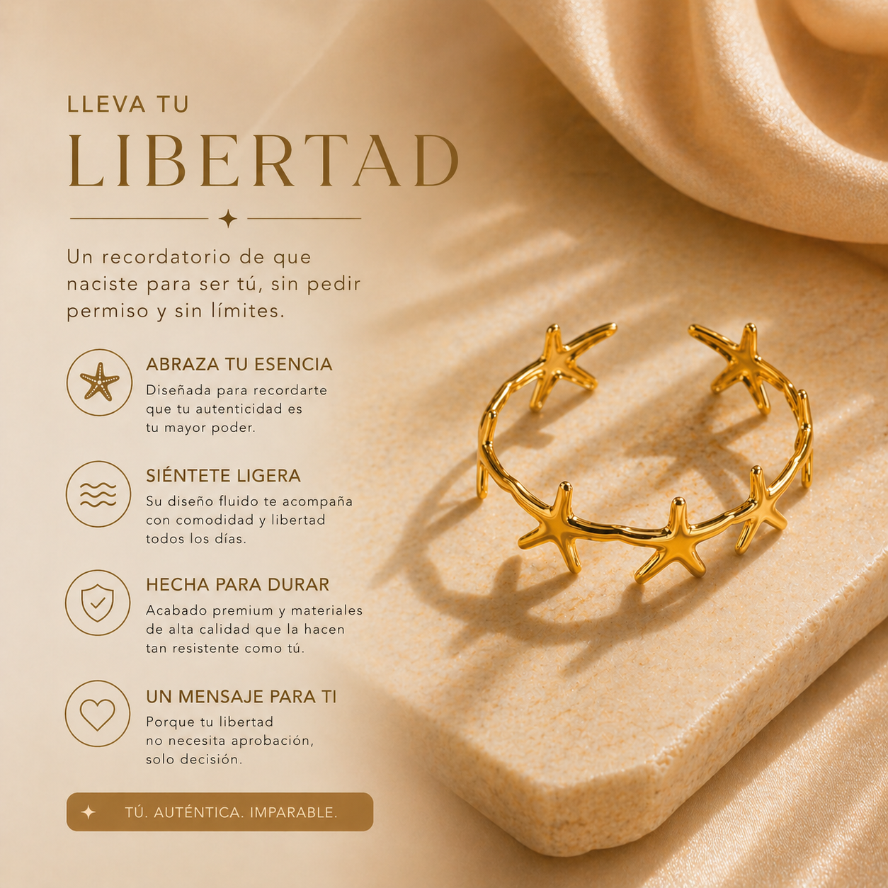 Pulsera Constelación Dorada